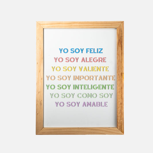 Cuadro Decora y Aprende FRASES POSITIVAS